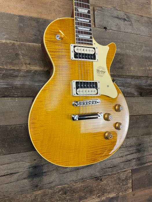 Heritage 2024 Factory Special Custom Core H-150 - Dirty Lemon Plain Top with Zebra Pickups