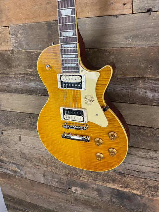 Heritage 2024 Factory Special Custom Core H-150 - Dirty Lemon Plain Top with Zebra Pickups