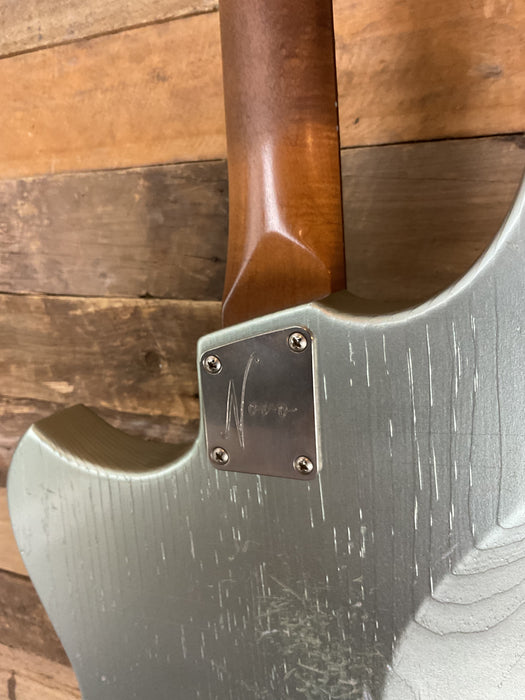 Second Hand Novo Voltur J Guitar Built 2024 Light Distress - Ice Blue Metallic