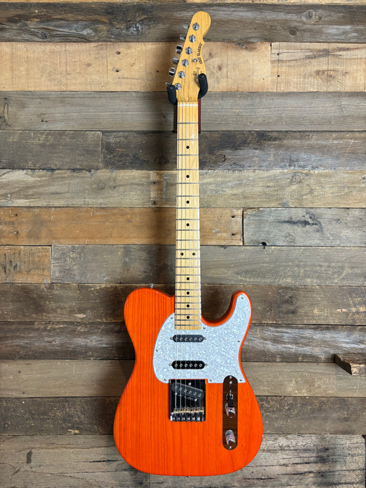 Second Hand G&L ASAT Classic S Clear Orange with MFD pickups USA and Nitro upgrade!