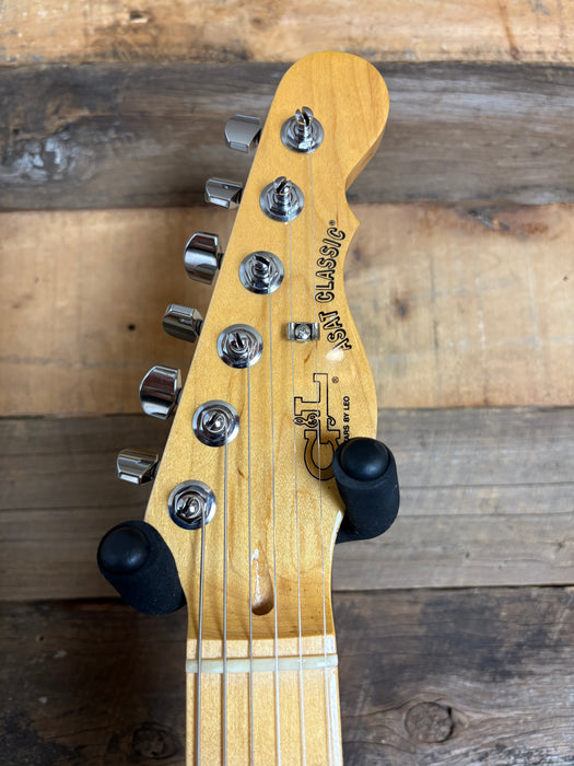 Second Hand G&L ASAT Classic S Clear Orange with MFD pickups USA and Nitro upgrade!