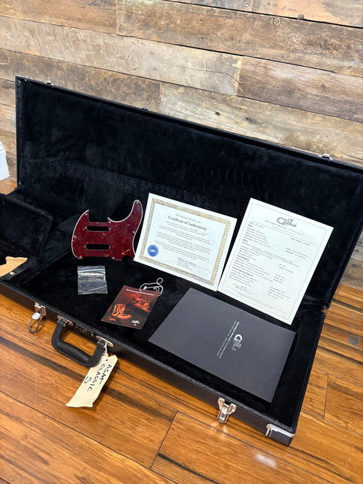 Second Hand G&L ASAT Classic S Clear Orange with MFD pickups USA and Nitro upgrade!