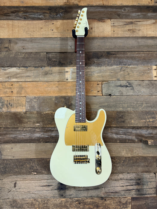 Second Hand Suhr Mateus Asato Classic T Signature -  White - Gold Hardware