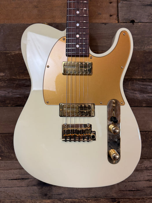 Second Hand Suhr Mateus Asato Classic T Signature -  White - Gold Hardware