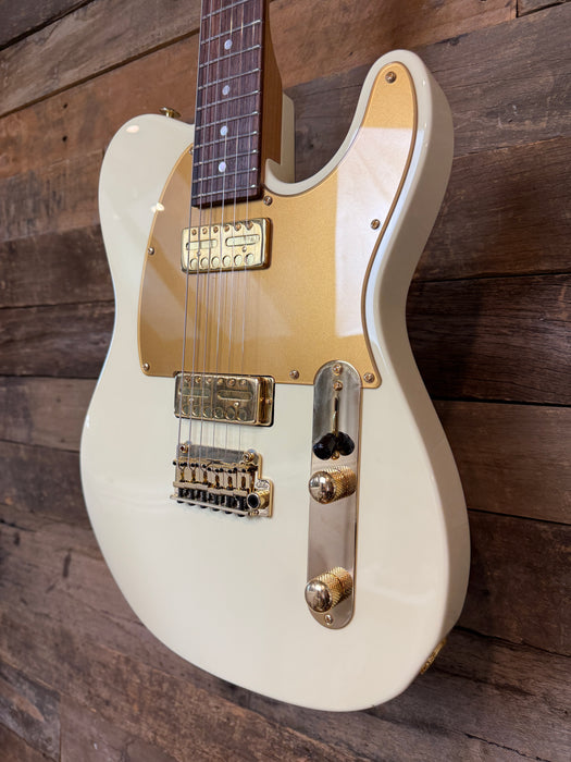 Second Hand Suhr Mateus Asato Classic T Signature -  White - Gold Hardware