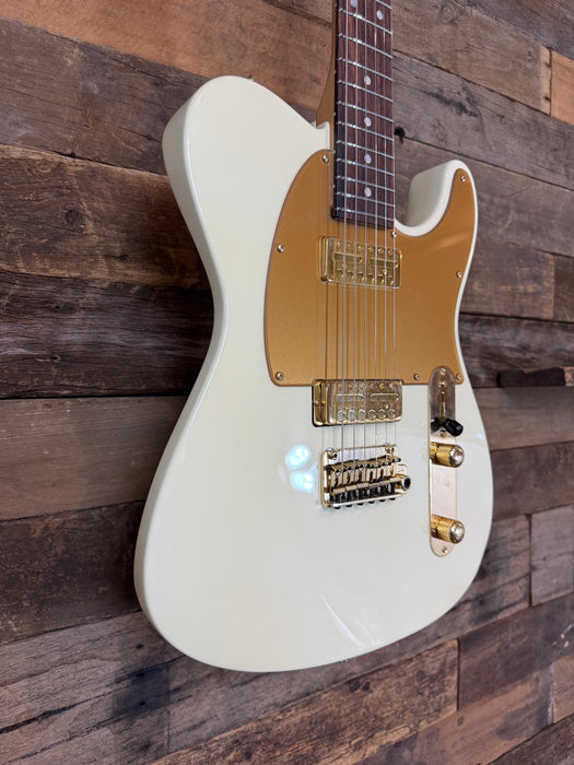 Second Hand Suhr Mateus Asato Classic T Signature -  White - Gold Hardware