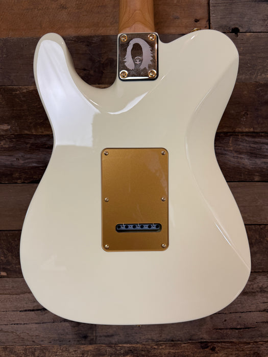 Second Hand Suhr Mateus Asato Classic T Signature -  White - Gold Hardware