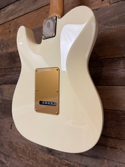 Second Hand Suhr Mateus Asato Classic T Signature -  White - Gold Hardware