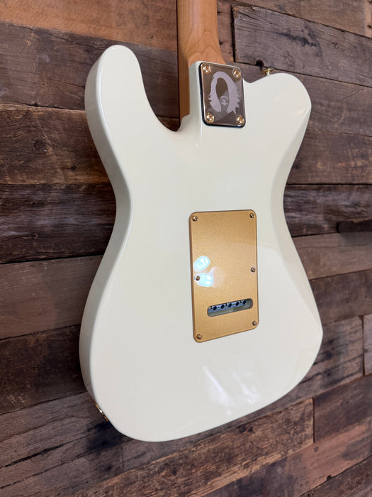 Second Hand Suhr Mateus Asato Classic T Signature -  White - Gold Hardware