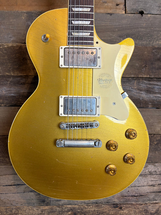 Heritage 2024 Factory Special Custom Core H-150 - Goldtop with Stinger Artisian Aged