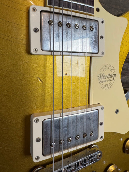 Heritage 2024 Factory Special Custom Core H-150 - Goldtop with Stinger Artisian Aged