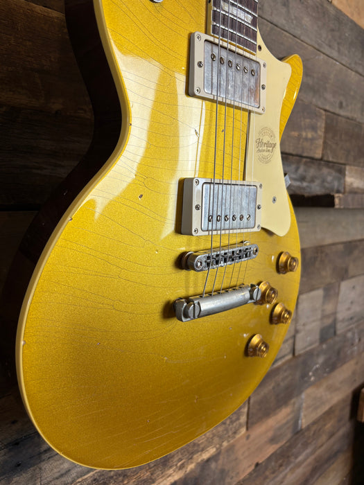 Heritage 2024 Factory Special Custom Core H-150 - Goldtop with Stinger Artisian Aged
