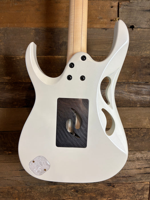 Second Hand Ibanez PIA3761 SLW Steve Vai Signature Model Guitar w/Case - Stallion White
