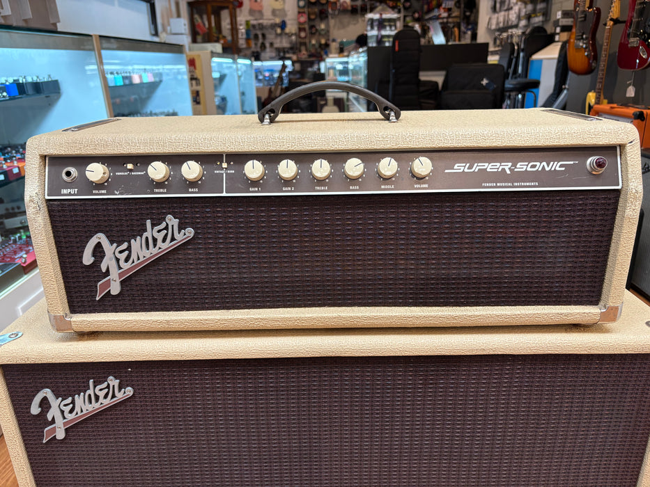 Second Hand Fender Super Sonic Head and cab