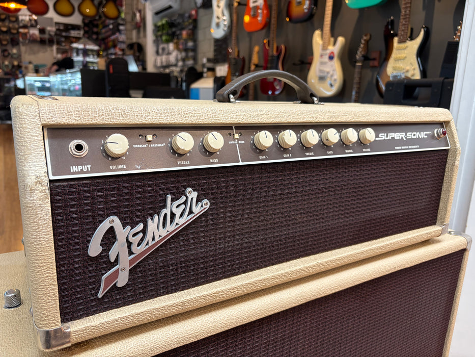 Second Hand Fender Super Sonic Head and cab