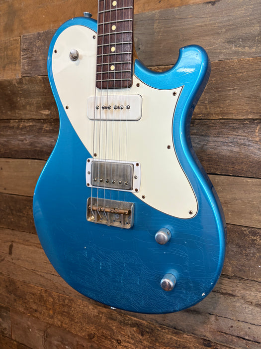 Second Hand Seth Baccus Shoreline JM-H90 Aged Lake Placid Blue w Hiscox case