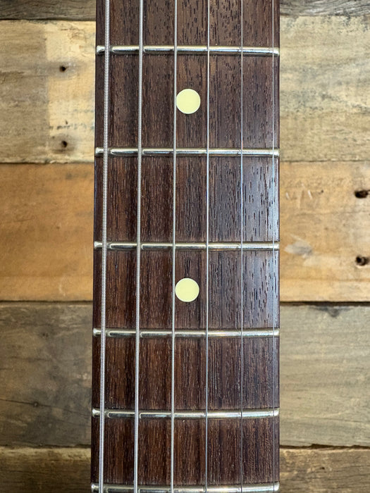 Second Hand Seth Baccus Shoreline JM-H90 Aged Lake Placid Blue w Hiscox case