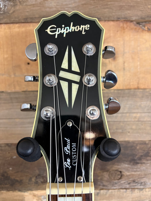 Second Hand Epiphone Les Paul Custom Chrome Limited Edition w/Gibson 57 Classic and Classic plus, and 50's Wiring Harness