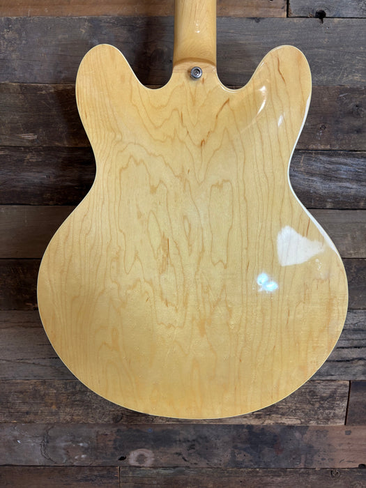 Second Hand 2000 Epiphone Dot Natural w/Mr Glyns Low Wind PAF Pickups & Looms
