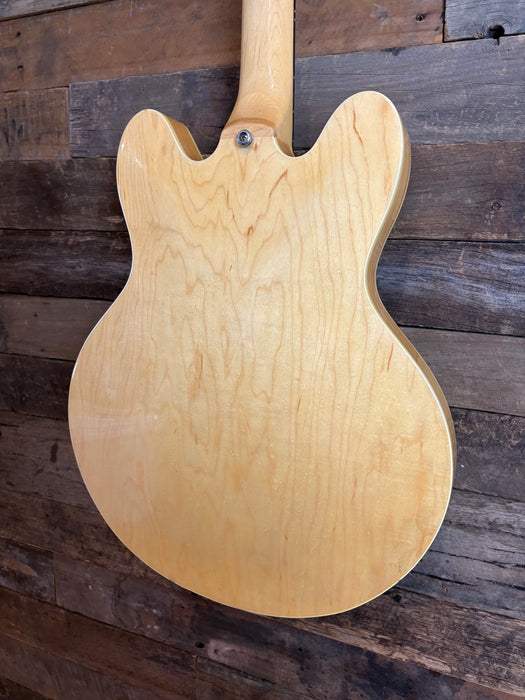 Second Hand 2000 Epiphone Dot Natural w/Mr Glyns Low Wind PAF Pickups & Looms