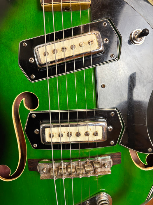 Second Hand 1970's Greco Model 974 Violin Hollow Body Greenburst