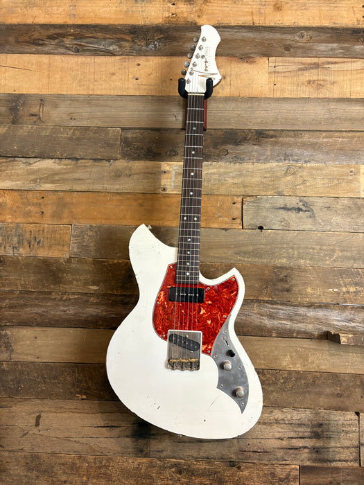 Novo Guitars Serus T - Olympic While Light Distress - Tortoise Guard