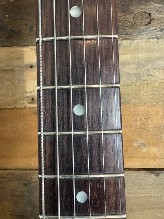 Novo Guitars Serus J Electric Guitar - Bull Black- Light Distress - Tortoise Guard