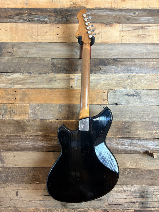 Novo Guitars Serus J Electric Guitar - Bull Black- Light Distress - Tortoise Guard