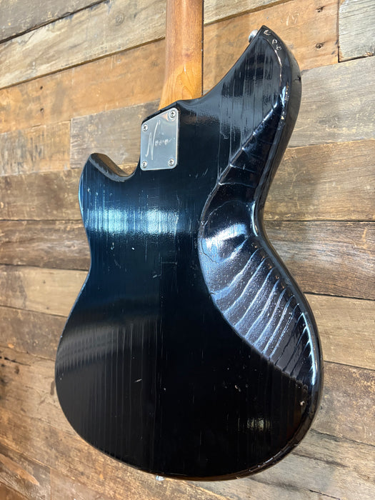 Novo Guitars Serus J Electric Guitar - Bull Black- Light Distress - Tortoise Guard