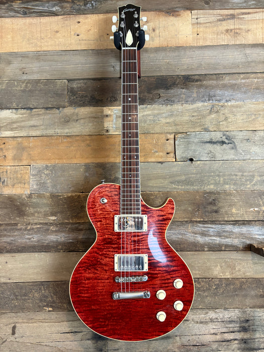 Second Hand- COLLINGS CL City Limits Deluxe, Dark Faded Cherry W/ThroBak ER-Custom P.A.F. Humbuckers