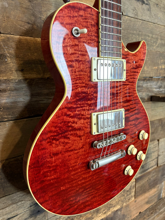 Second Hand- COLLINGS CL City Limits Deluxe, Dark Faded Cherry W/ThroBak ER-Custom P.A.F. Humbuckers