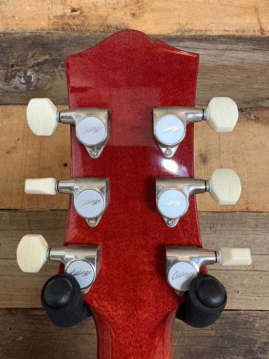 Second Hand- COLLINGS CL City Limits Deluxe, Dark Faded Cherry W/ThroBak ER-Custom P.A.F. Humbuckers