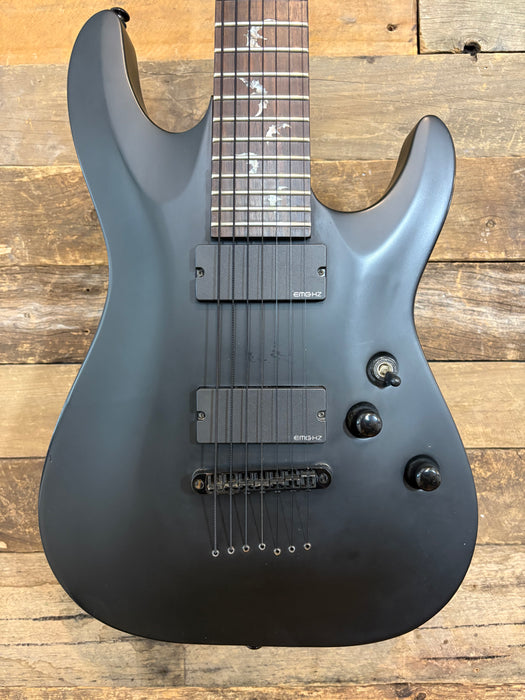 Second Hand Schecter 2007 Damien-7 Diamond Series Matte Black