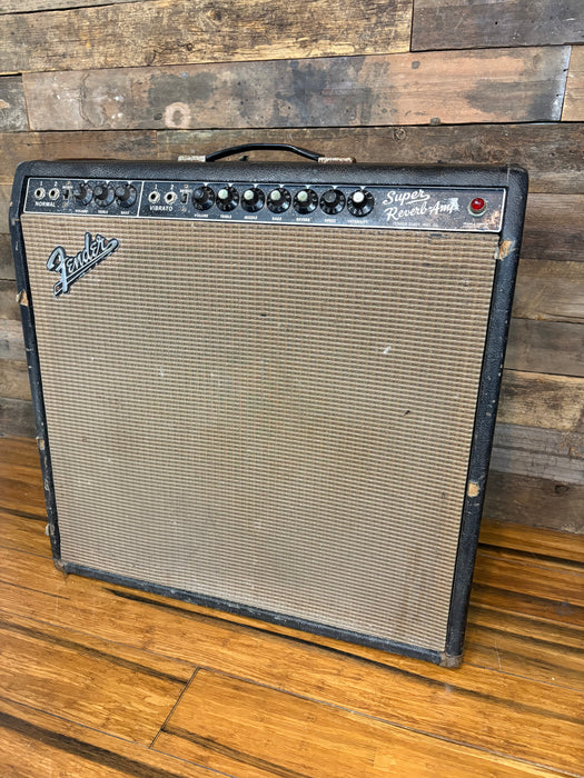 Second Hand Vintage 1963 Fender Super Reverb Black Panel - w/Morden Mods