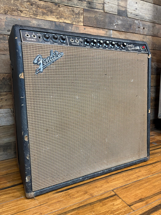 Second Hand Vintage 1963 Fender Super Reverb Black Panel - w/Morden Mods