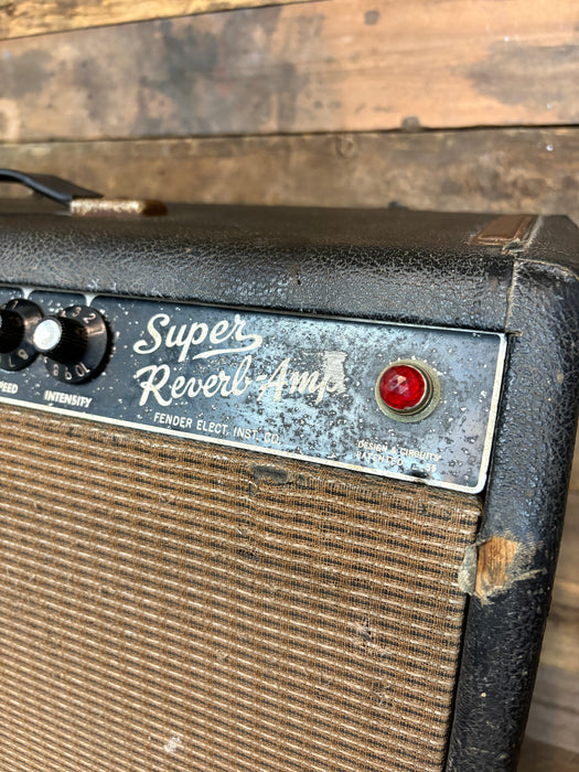 Second Hand Vintage 1963 Fender Super Reverb Black Panel - w/Morden Mods