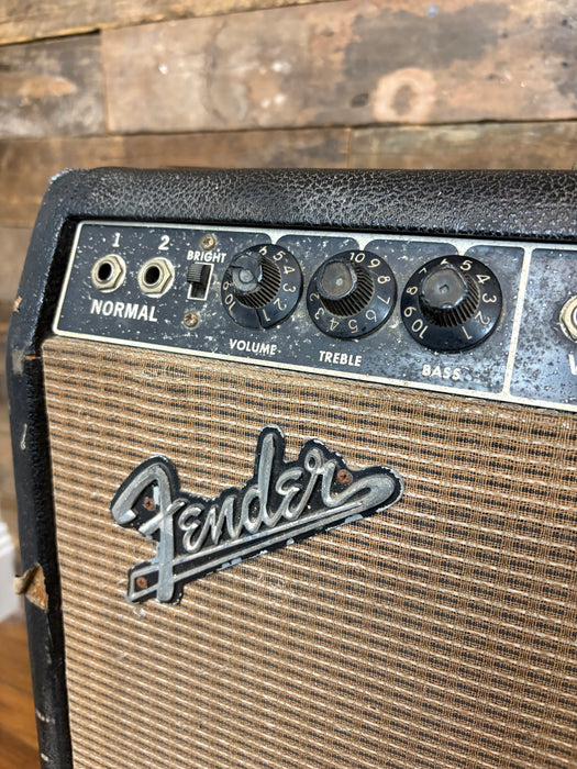 Second Hand Vintage 1963 Fender Super Reverb Black Panel - w/Morden Mods