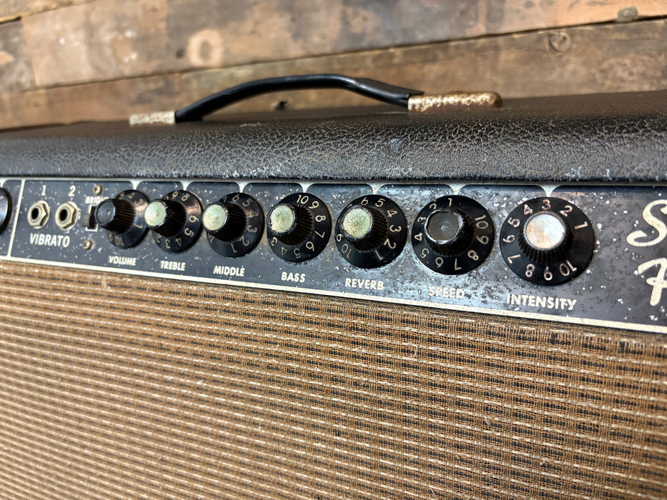 Super Reverb Back Panel Second Hand Vintage 1963 Fender Super Reverb Black Panel - w/Morden Mo ...