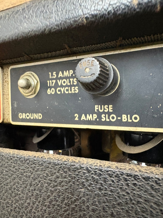 Second Hand Vintage 1963 Fender Super Reverb Black Panel - w/Morden Mods