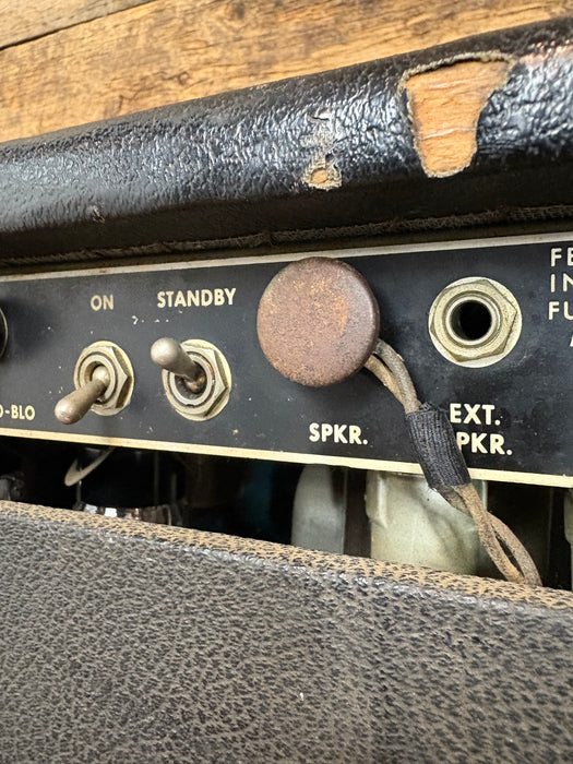 Second Hand Vintage 1963 Fender Super Reverb Black Panel - w/Morden Mods