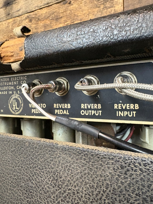 Second Hand Vintage 1963 Fender Super Reverb Black Panel - w/Morden Mods