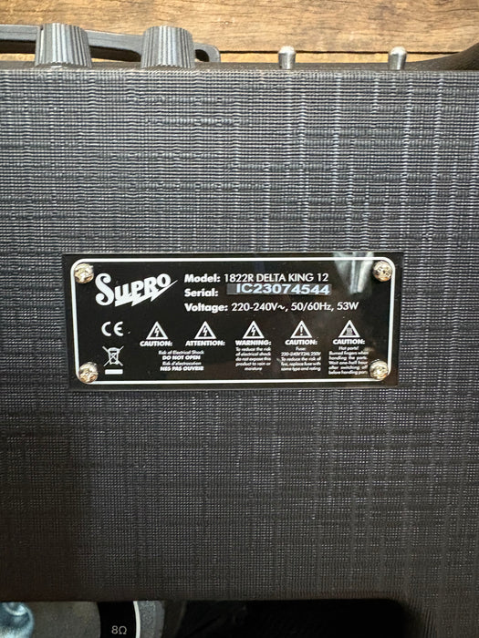 Second Hand Supro Delta King 12 Combo - Black w/Footswitch