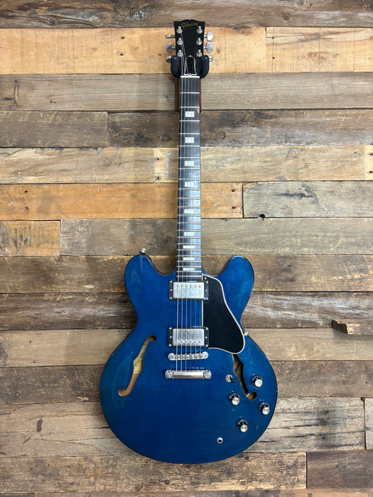 Second Hand Rare 1999 Gibson ES-335 Limited Edition Blue Translucent (Beale Street Blue)