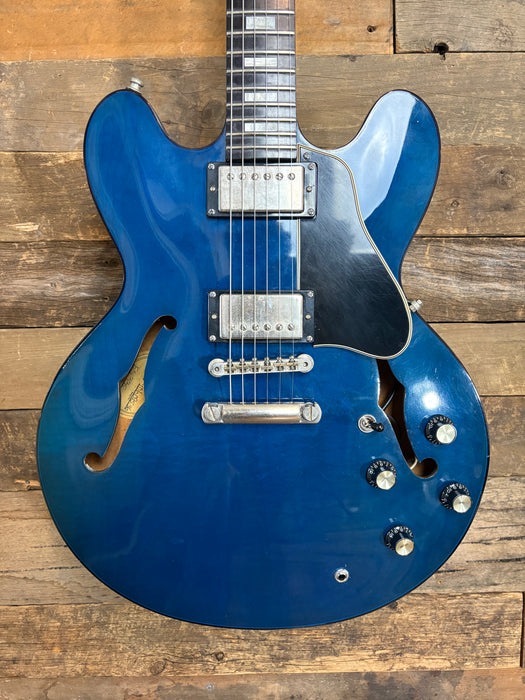 Second Hand Rare 1999 Gibson ES-335 Limited Edition Blue Translucent (Beale Street Blue)
