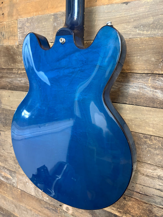 Second Hand Rare 1999 Gibson ES-335 Limited Edition Blue Translucent (Beale Street Blue)