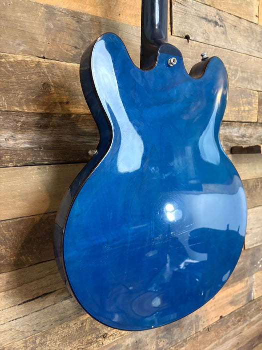 Second Hand Rare 1999 Gibson ES-335 Limited Edition Blue Translucent (Beale Street Blue)