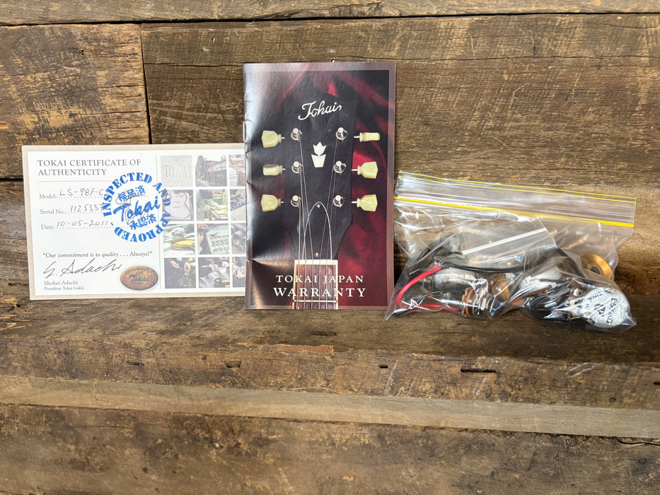 Second Hand 2011 Tokai Love Rock Les Paul in Cherry Burst (Made In Japan)  w/Mick Brierley 50's PAF Set