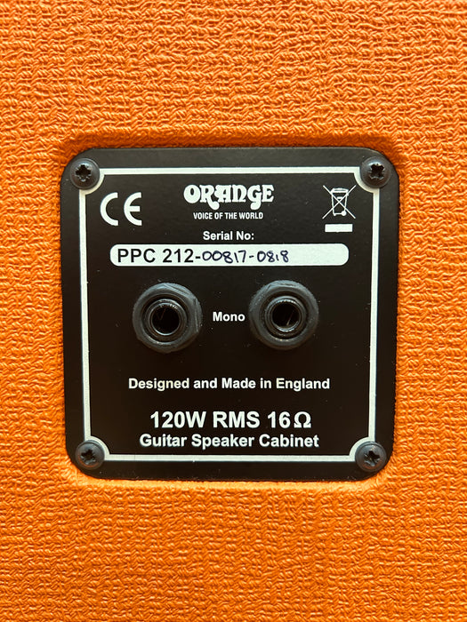 Second Hand Orange 2x12 Speaker Cabinet-Neo Creamback