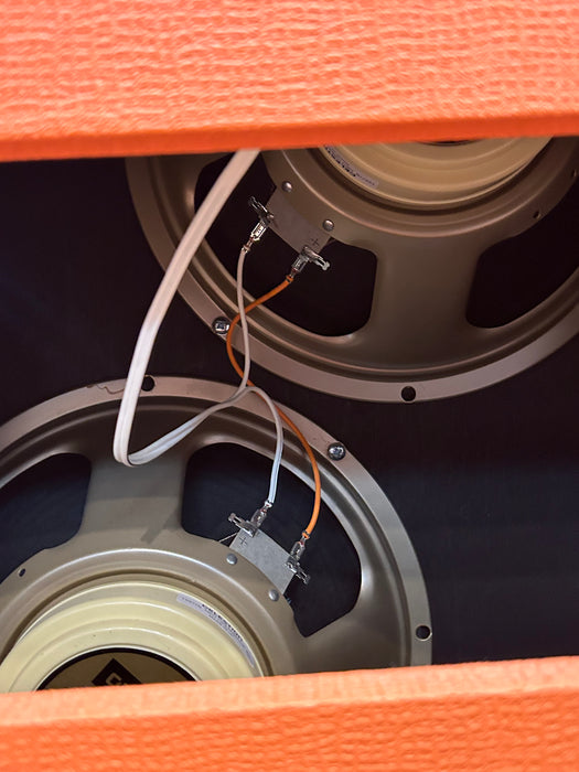 Second Hand Orange 2x12 Speaker Cabinet-Neo Creamback