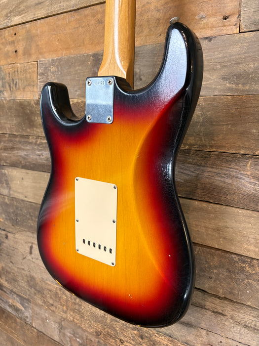 Second Hand 2003 Fender Custom Shop 1960 NOS Stratocaster Relic, Sunburst w/Hardcase